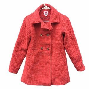 Total Girl.14/16 pink pea coat jacket 4 button